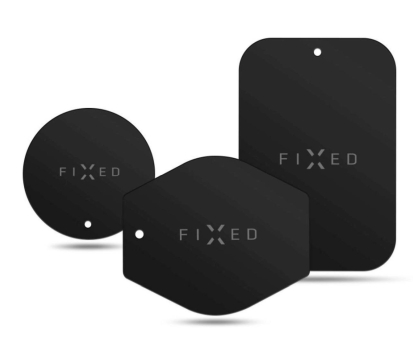 Uchwyt do telefonów FIXED Zestaw 3 magnetycznych blaszek do uchwytów FIXIC-PL-BK